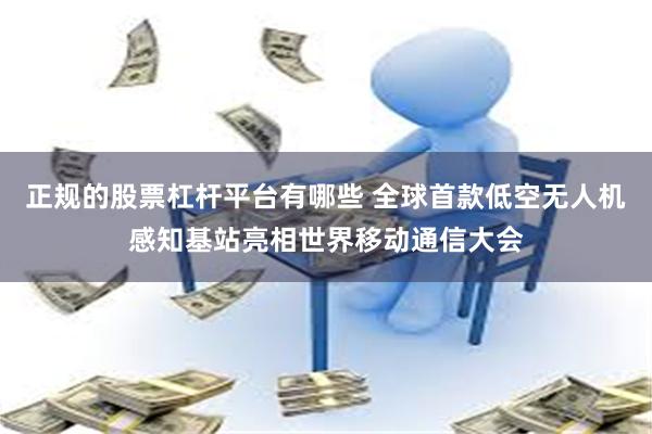 正规的股票杠杆平台有哪些 全球首款低空无人机感知基站亮相世界移动通信大会