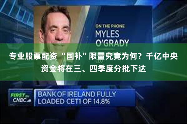 专业股票配资 “国补”限量究竟为何？千亿中央资金将在三、四季度分批下达