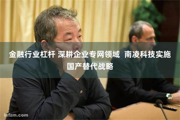 金融行业杠杆 深耕企业专网领域  南凌科技实施国产替代战略