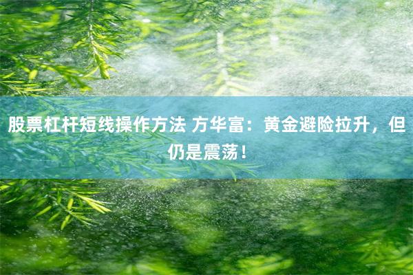 股票杠杆短线操作方法 方华富：黄金避险拉升，但仍是震荡！