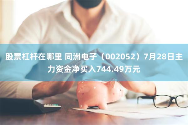 股票杠杆在哪里 同洲电子（002052）7月28日主力资金净买入744.49万元