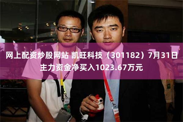 网上配资炒股网站 凯旺科技（301182）7月31日主力资金净买入1023.67万元