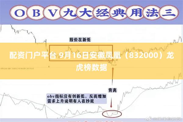 配资门户平台 9月16日安徽凤凰（832000）龙虎榜数据