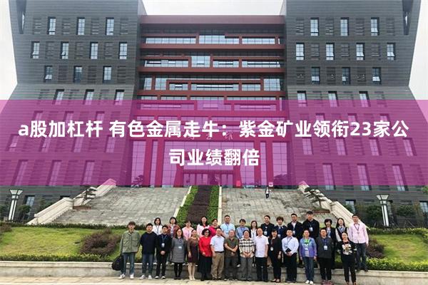 a股加杠杆 有色金属走牛：紫金矿业领衔23家公司业绩翻倍